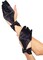 The Costume Center Black Cut Out Unisex Adult Halloween Gloves Costume Accessory - One Size
